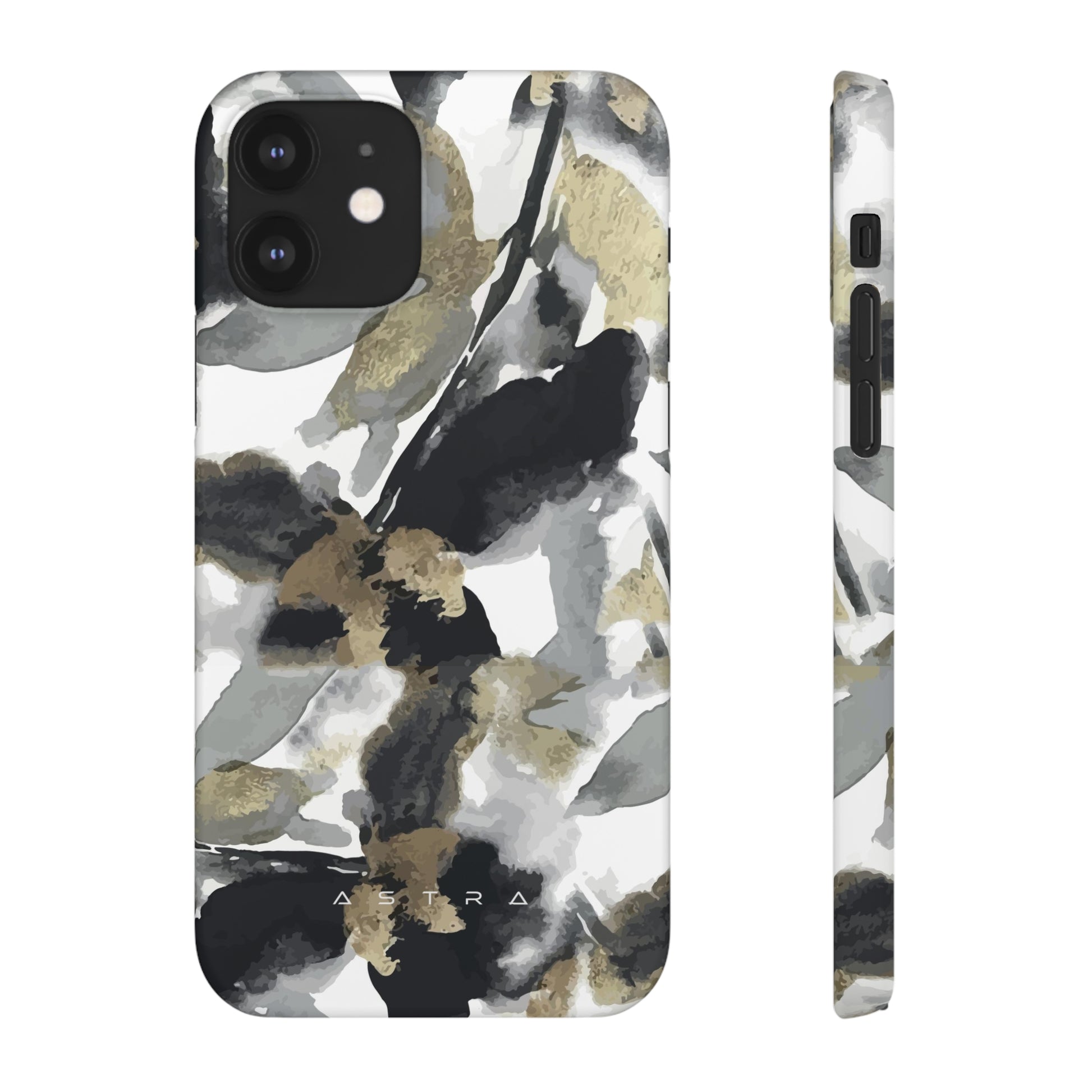Golden Serenity iPhone 12 Matte Phone Case Accessories Classic Glossy iPhone Cases Matte Phone Cases Samsung Cases