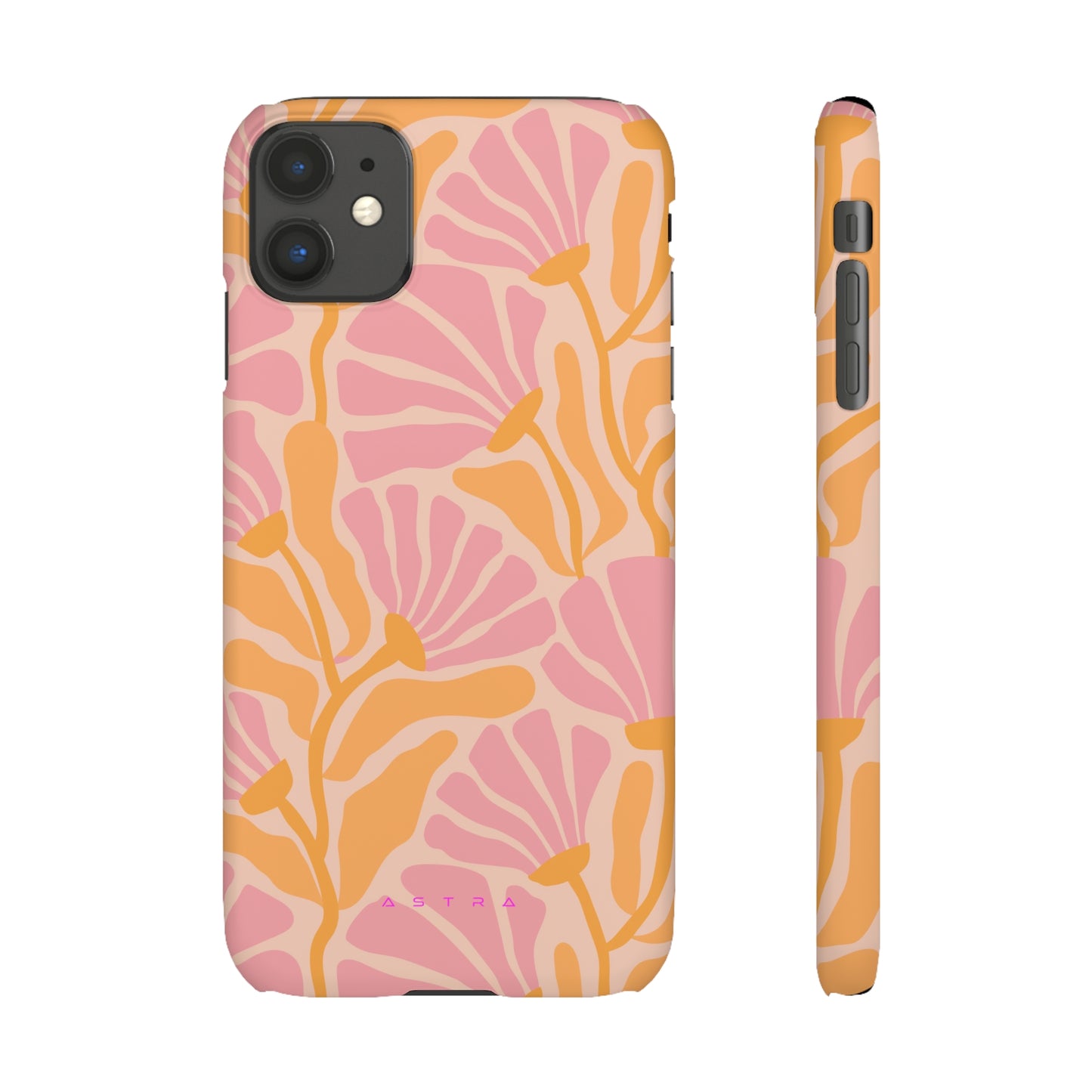Pink Blossom iPhone 11 Matte Phone Case Accessories Classic Glossy iPhone Cases Matte Phone Cases