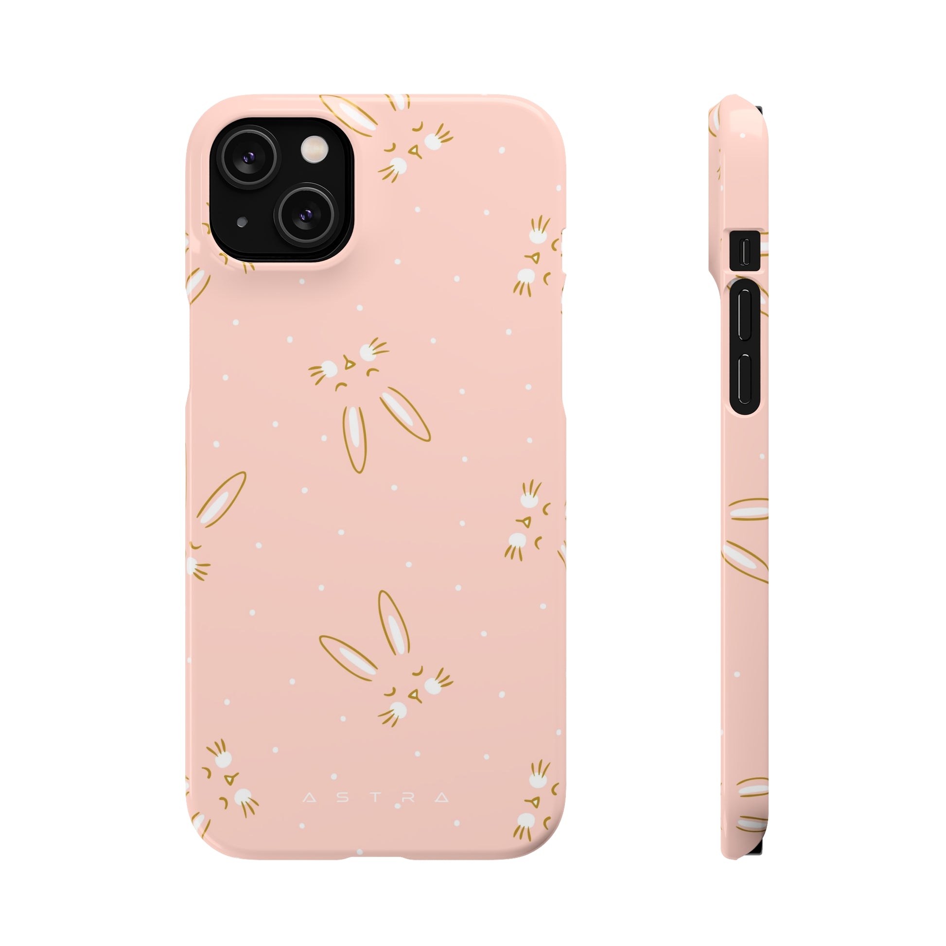 Hunny Bunny iPhone 14 Plus Glossy Phone Case Accessories Classic Glossy iPhone Cases Matte Phone Cases Samsung Cases