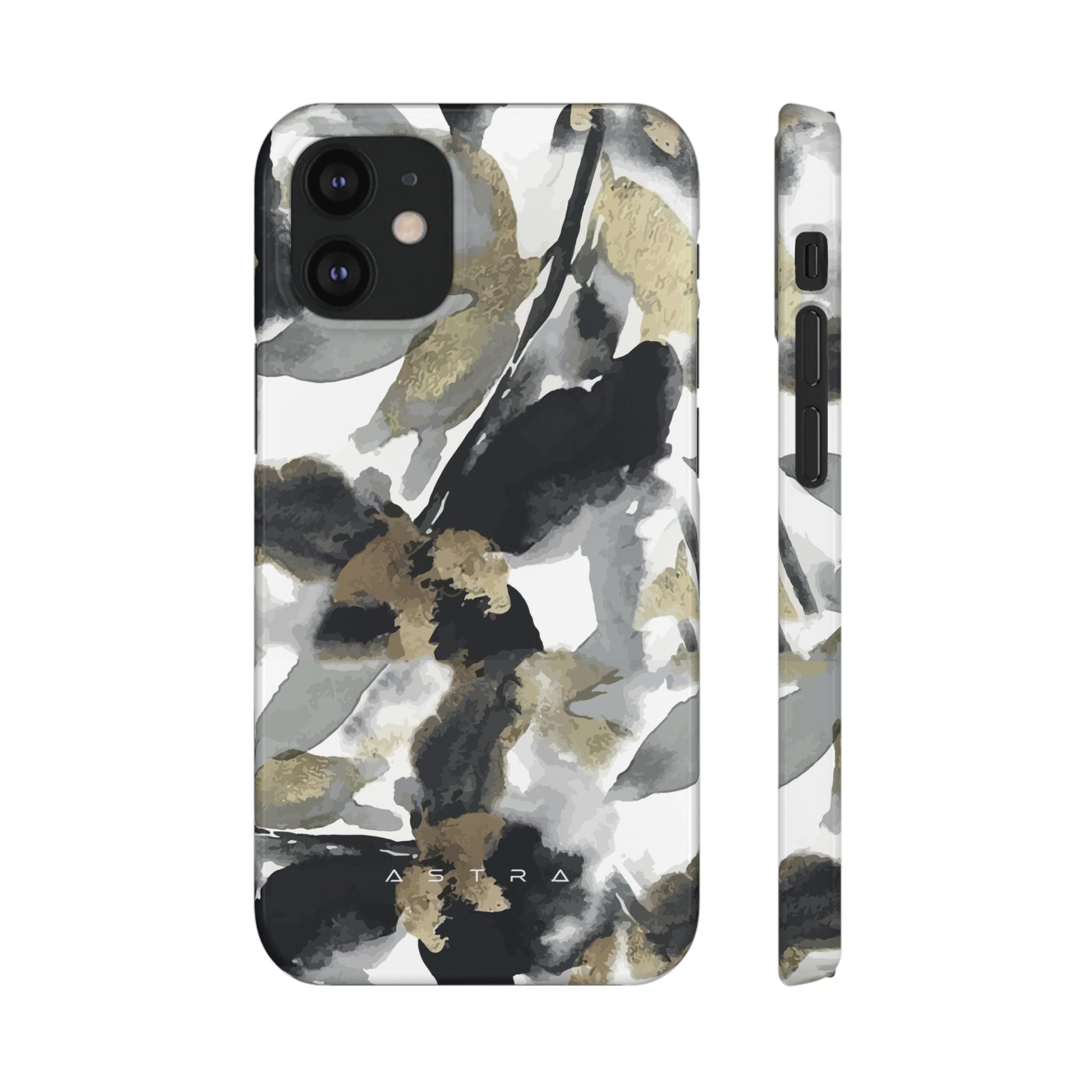 Golden Serenity iPhone 12 Mini Glossy Phone Case Accessories Classic Glossy iPhone Cases Matte Phone Cases Samsung Cases