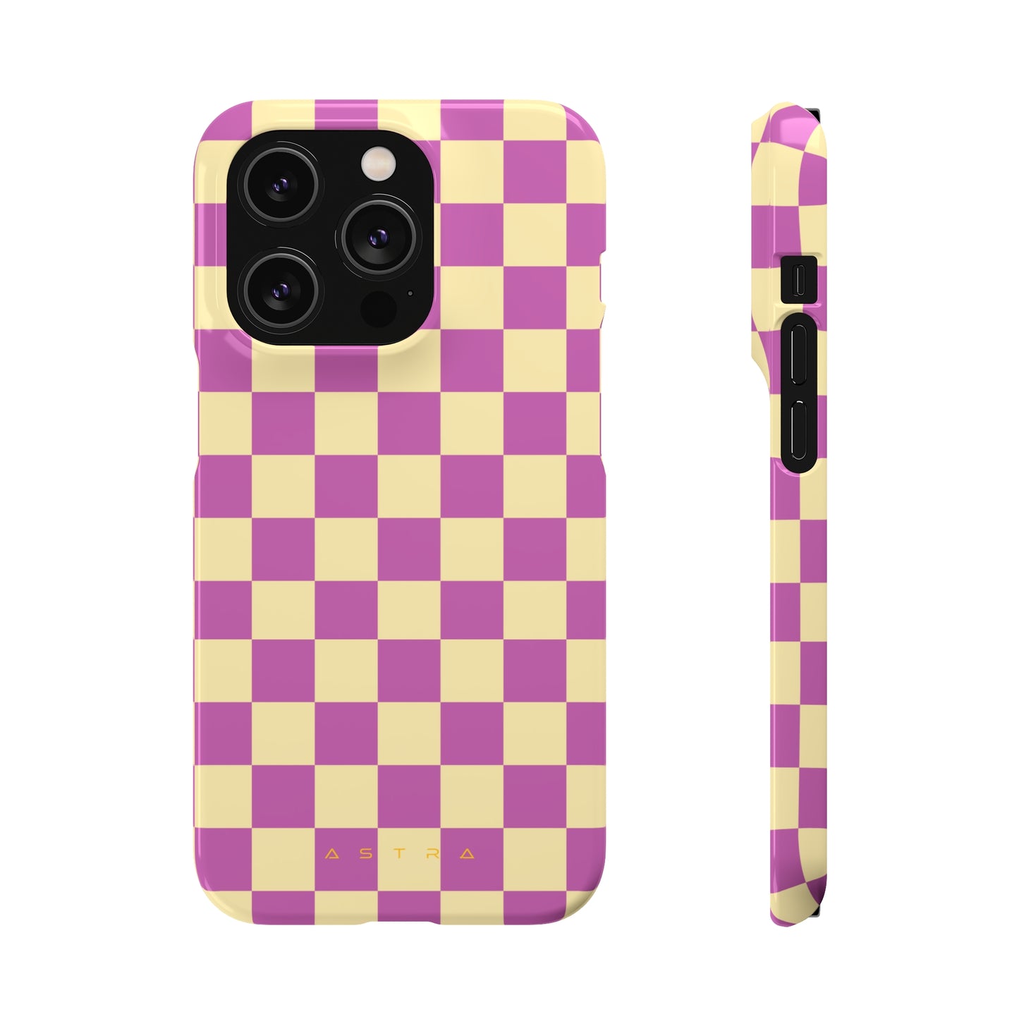 Check and Mate iPhone 14 Pro Glossy Phone Case Accessories Classic Glossy iPhone Cases Matte Phone Cases Samsung Cases