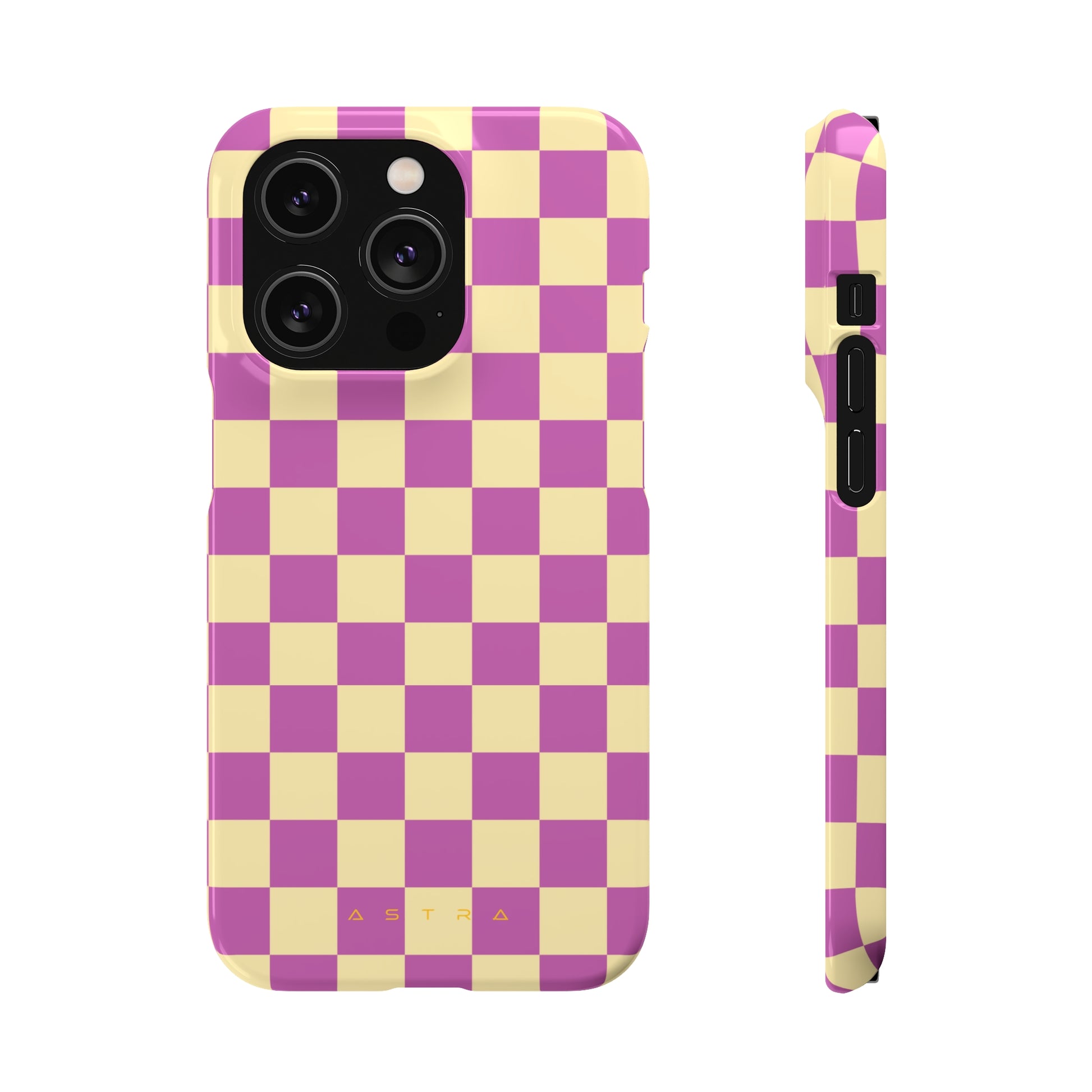 Check and Mate iPhone 14 Pro Glossy Phone Case Accessories Classic Glossy iPhone Cases Matte Phone Cases Samsung Cases