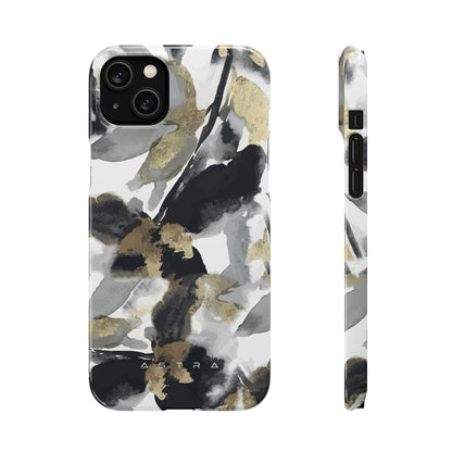 Golden Serenity iPhone 14 Plus Glossy Phone Case Accessories Classic Glossy iPhone Cases Matte Phone Cases Samsung Cases