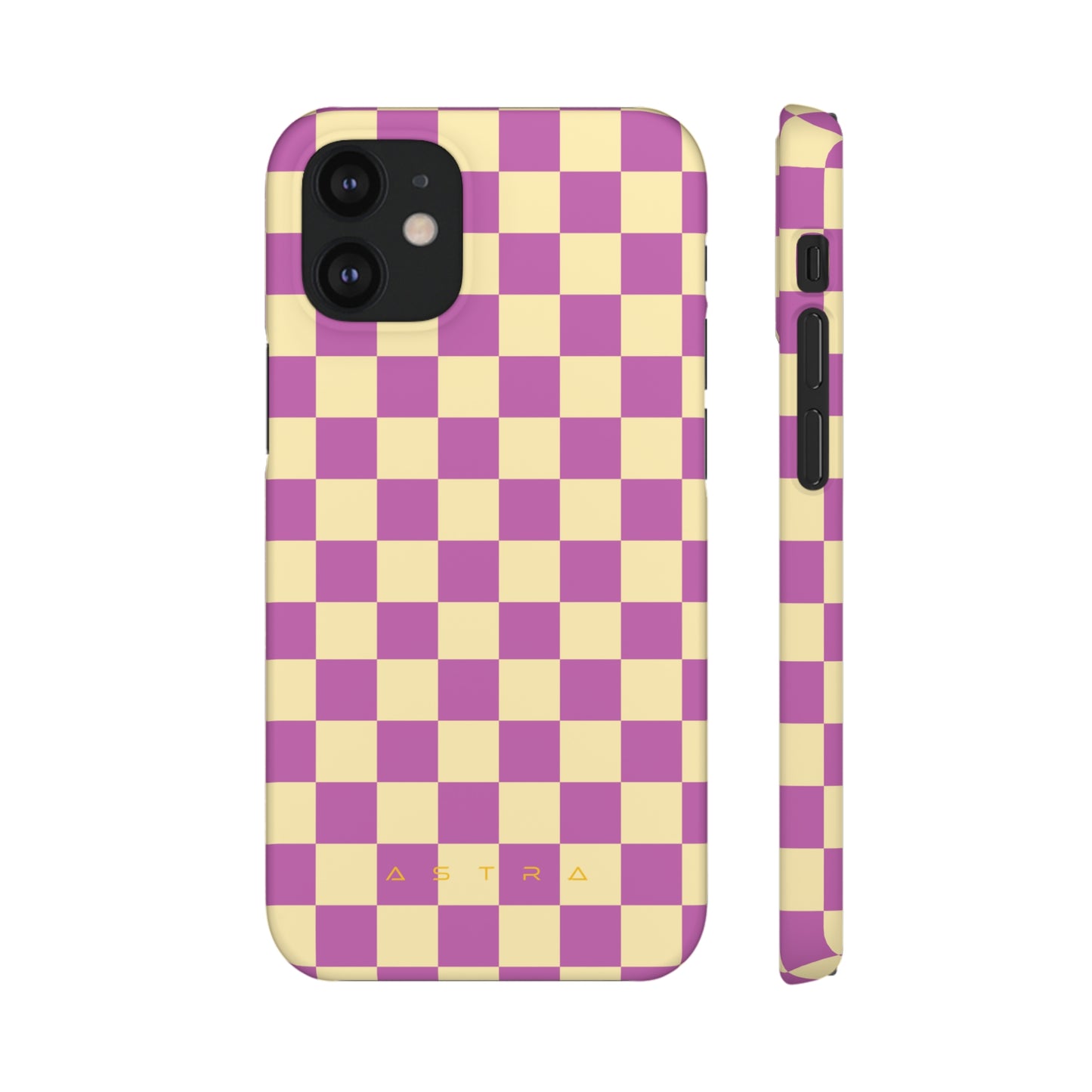 Check and Mate iPhone 12 Mini Matte Phone Case Accessories Classic Glossy iPhone Cases Matte Phone Cases Samsung Cases