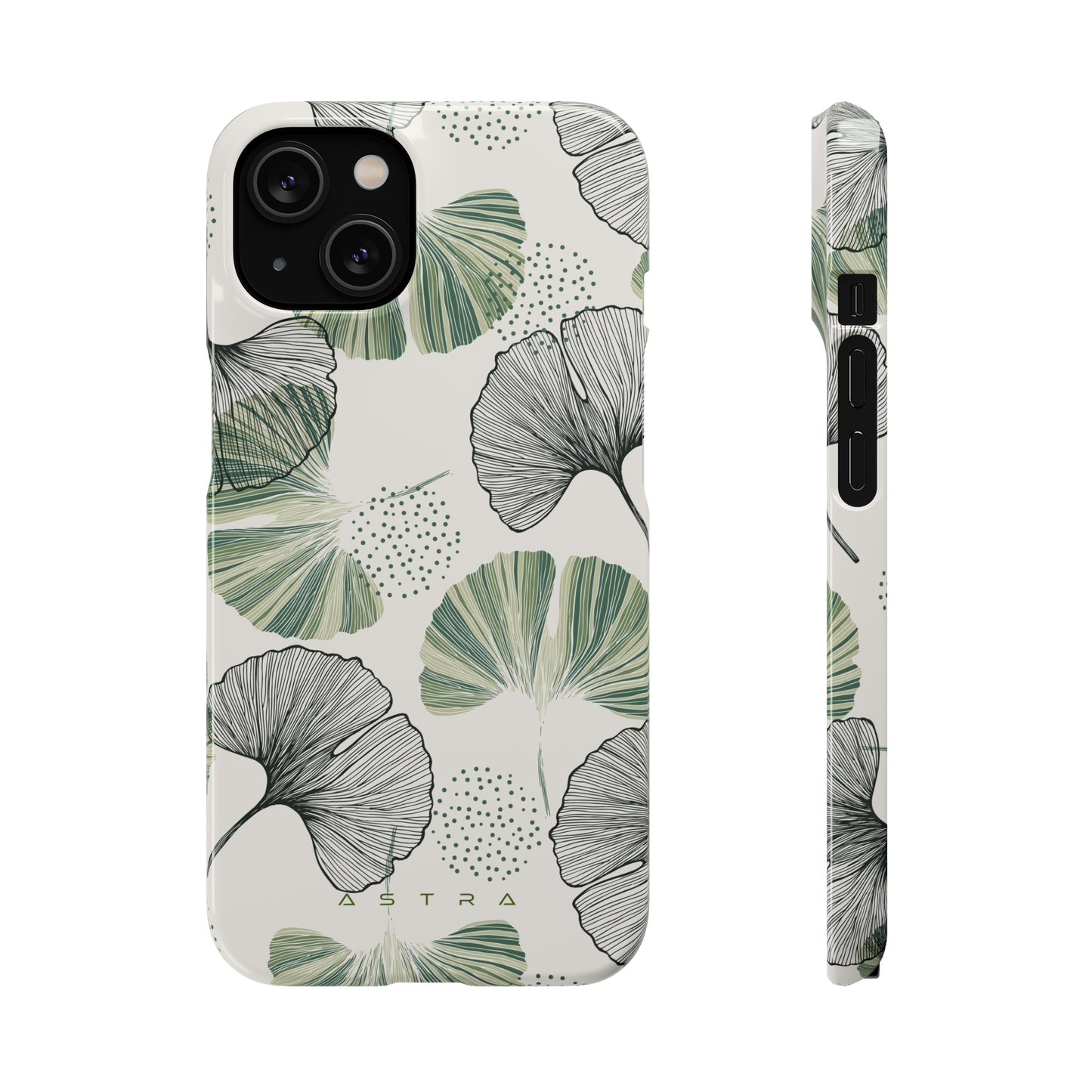 Botanical Bliss iPhone 14 Glossy Phone Case Accessories Classic Glossy iPhone Cases Matte Phone Cases Samsung Cases