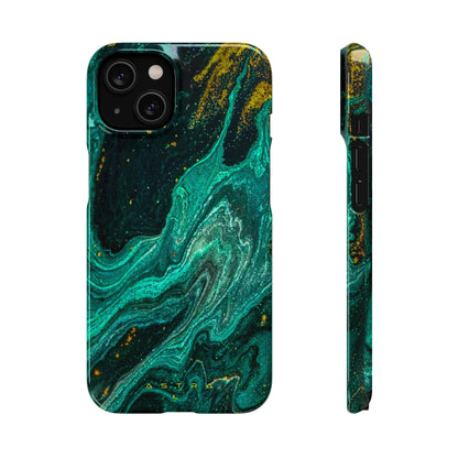 Mystic Lagoon iPhone 14 Glossy Phone Case Accessories Classic Glossy iPhone Cases Matte Phone Cases