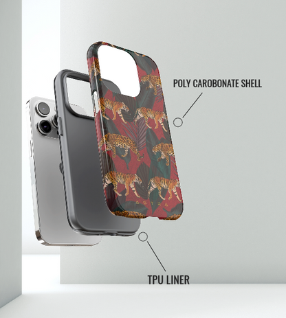 Tropical Stroll iPhone 12 Pro Max Glossy Phone Case Accessories Elite Glossy iPhone Cases Matte mobi Phone accessory Phone Cases Samsung Cases Valentine's Day Picks