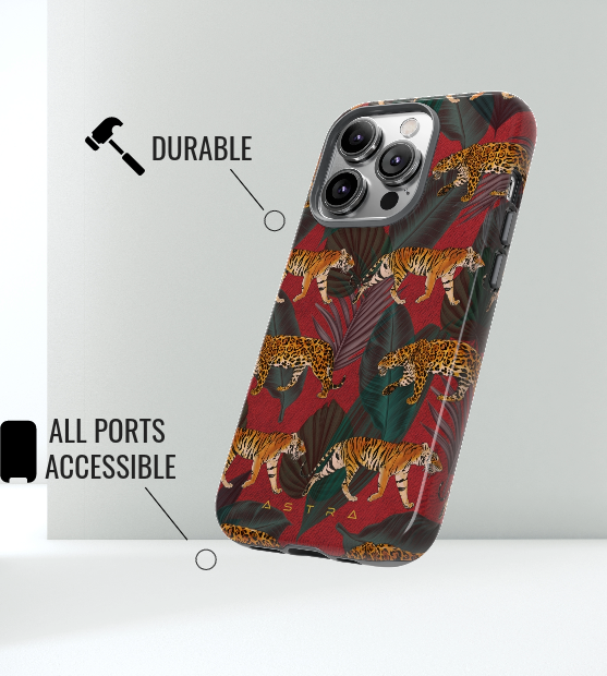 Tropical Stroll iPhone 14 Glossy Phone Case Accessories Elite Glossy iPhone Cases Matte mobi Phone accessory Phone Cases Samsung Cases Valentine's Day Picks