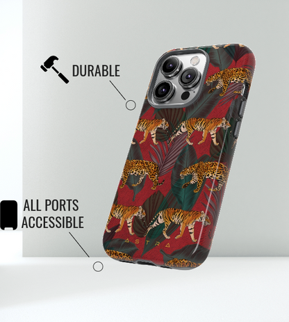 Tropical Stroll iPhone 14 Glossy Phone Case Accessories Elite Glossy iPhone Cases Matte mobi Phone accessory Phone Cases Samsung Cases Valentine's Day Picks