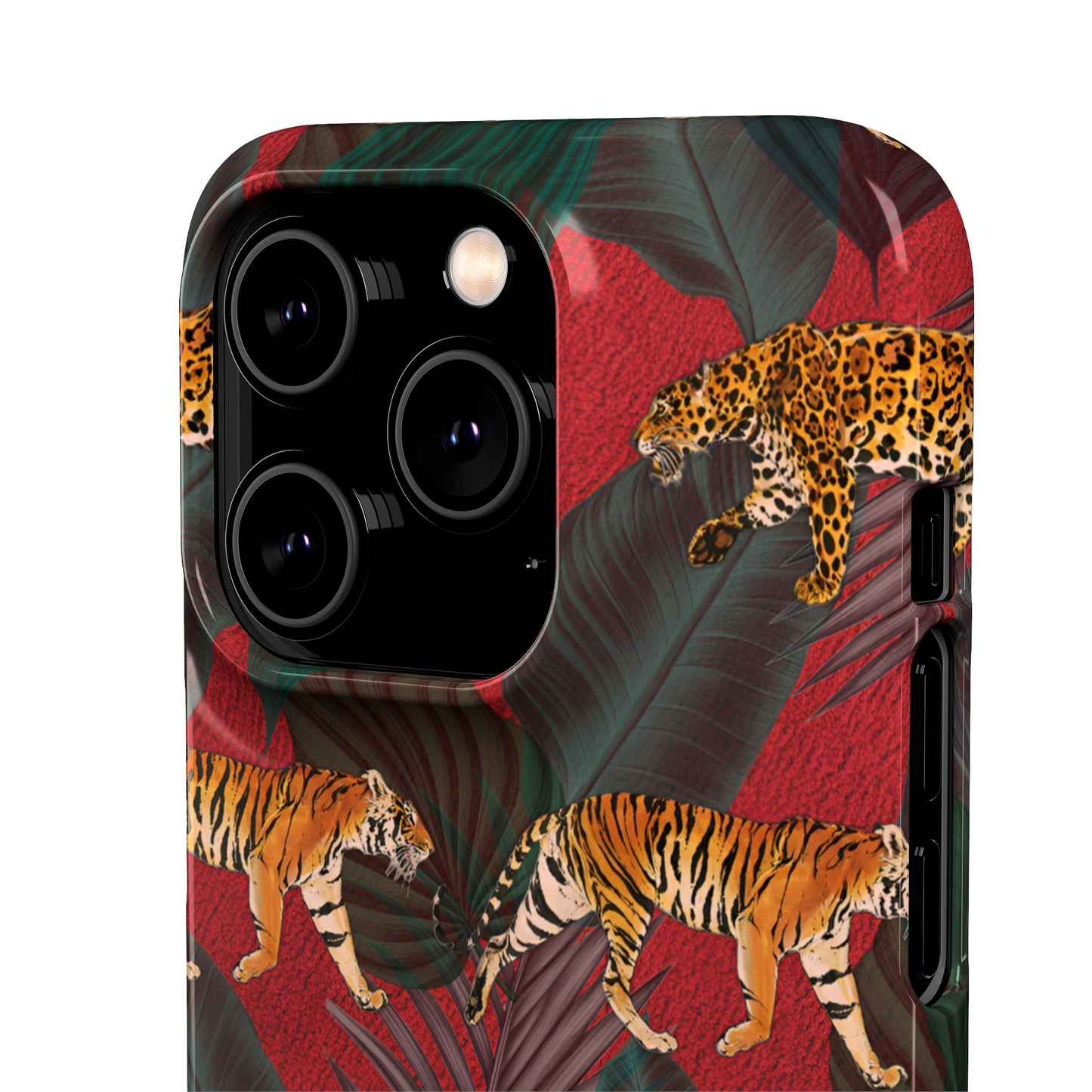 Tropical Stroll iPhone 13 Pro Max Glossy Phone Case Accessories Classic Glossy iPhone Cases Matte Phone Cases