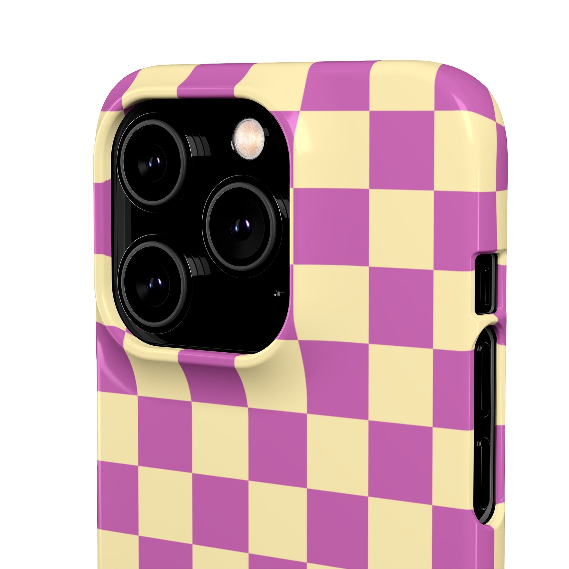 Check and Mate iPhone 14 Pro Glossy Phone Case Accessories Classic Glossy iPhone Cases Matte Phone Cases Samsung Cases