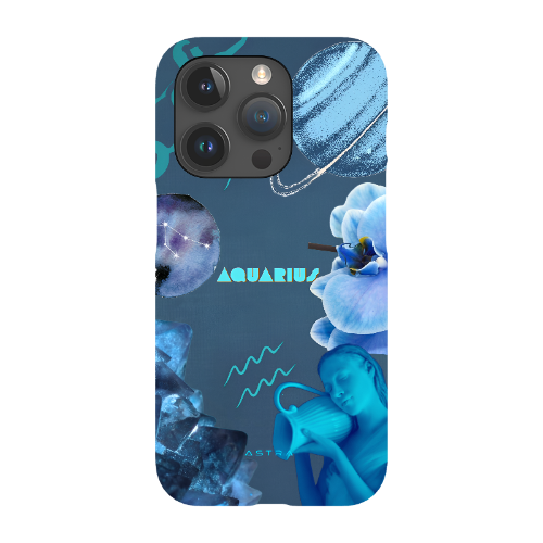 AQUARIUS Glossy iPhone 15 Pro Phone Cases ASTRA-LOGY