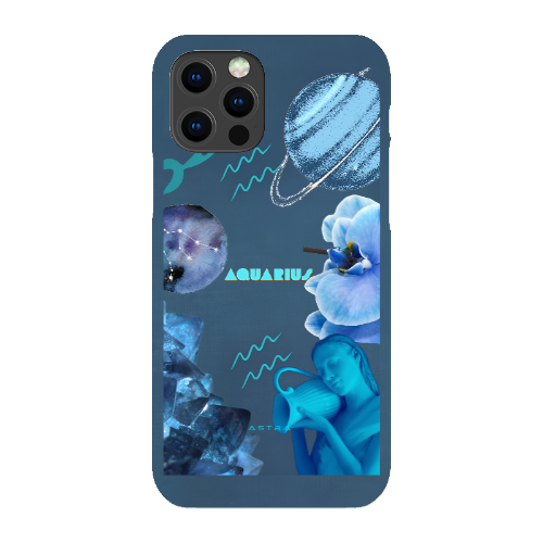AQUARIUS Glossy iPhone 12 Pro Max Phone Cases ASTRA-LOGY