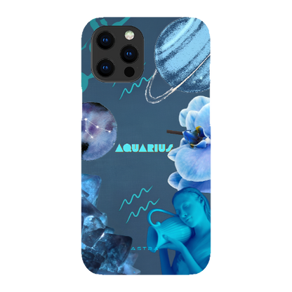 AQUARIUS Glossy iPhone 12 Pro Max Phone Cases ASTRA-LOGY