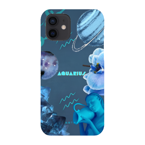 AQUARIUS Glossy iPhone 12 Pro Max Phone Cases ASTRA-LOGY