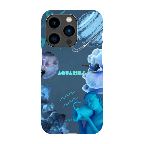 AQUARIUS Glossy iPhone 14 Pro Phone Cases ASTRA-LOGY